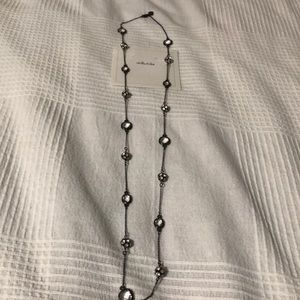 Stella&Dot Hematite Crystal Necklace